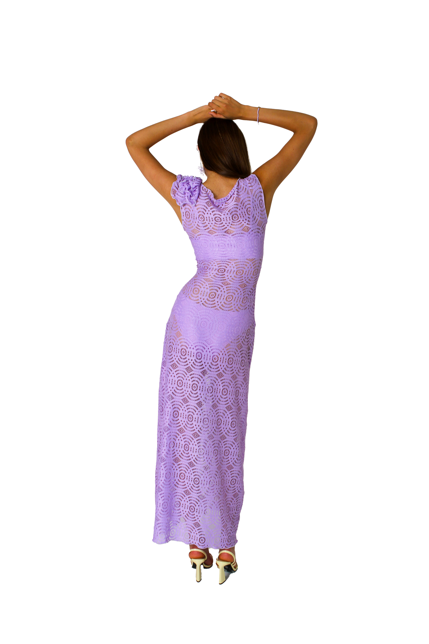 LEMON LACE dress lilac