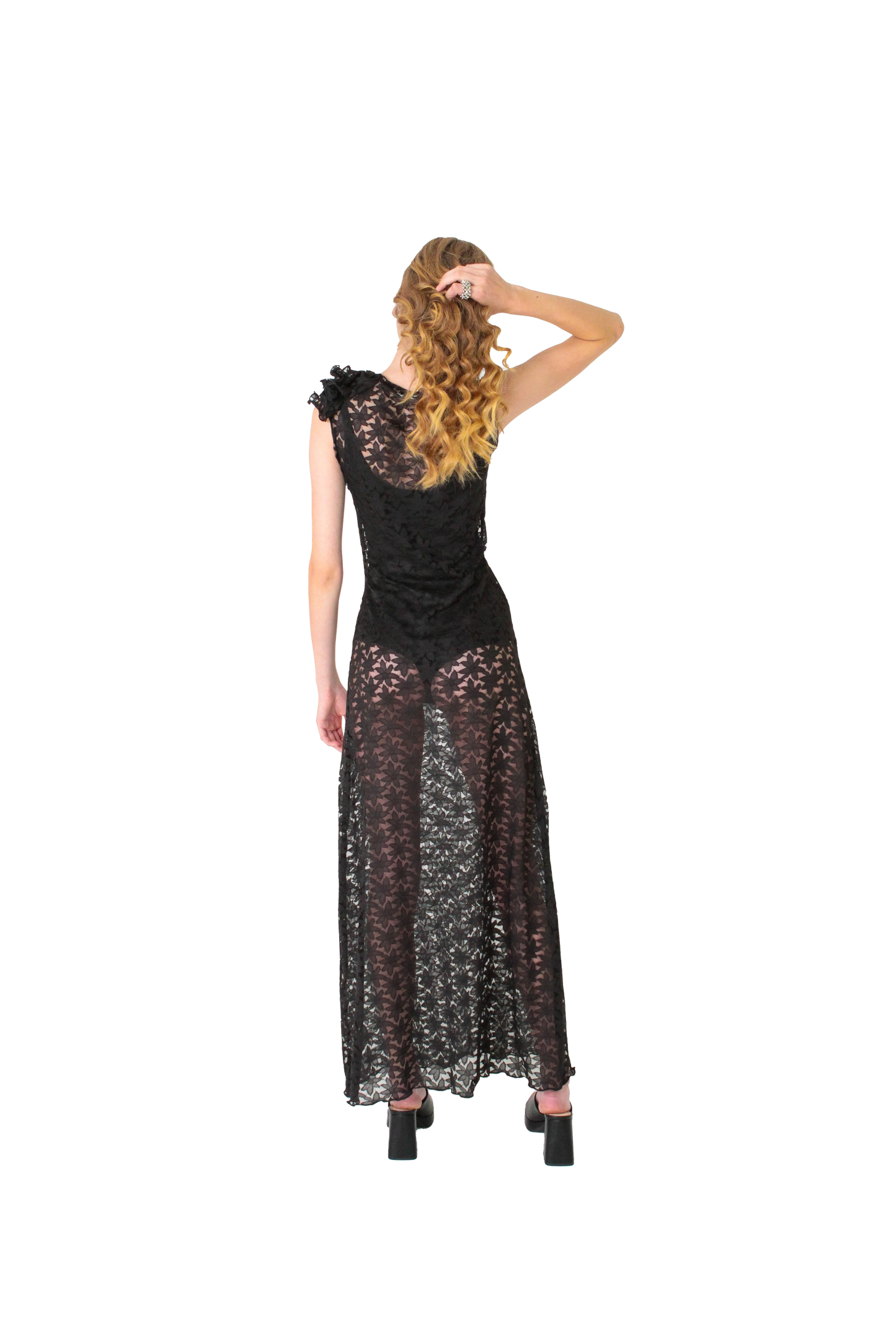 LEMON LACE dress black