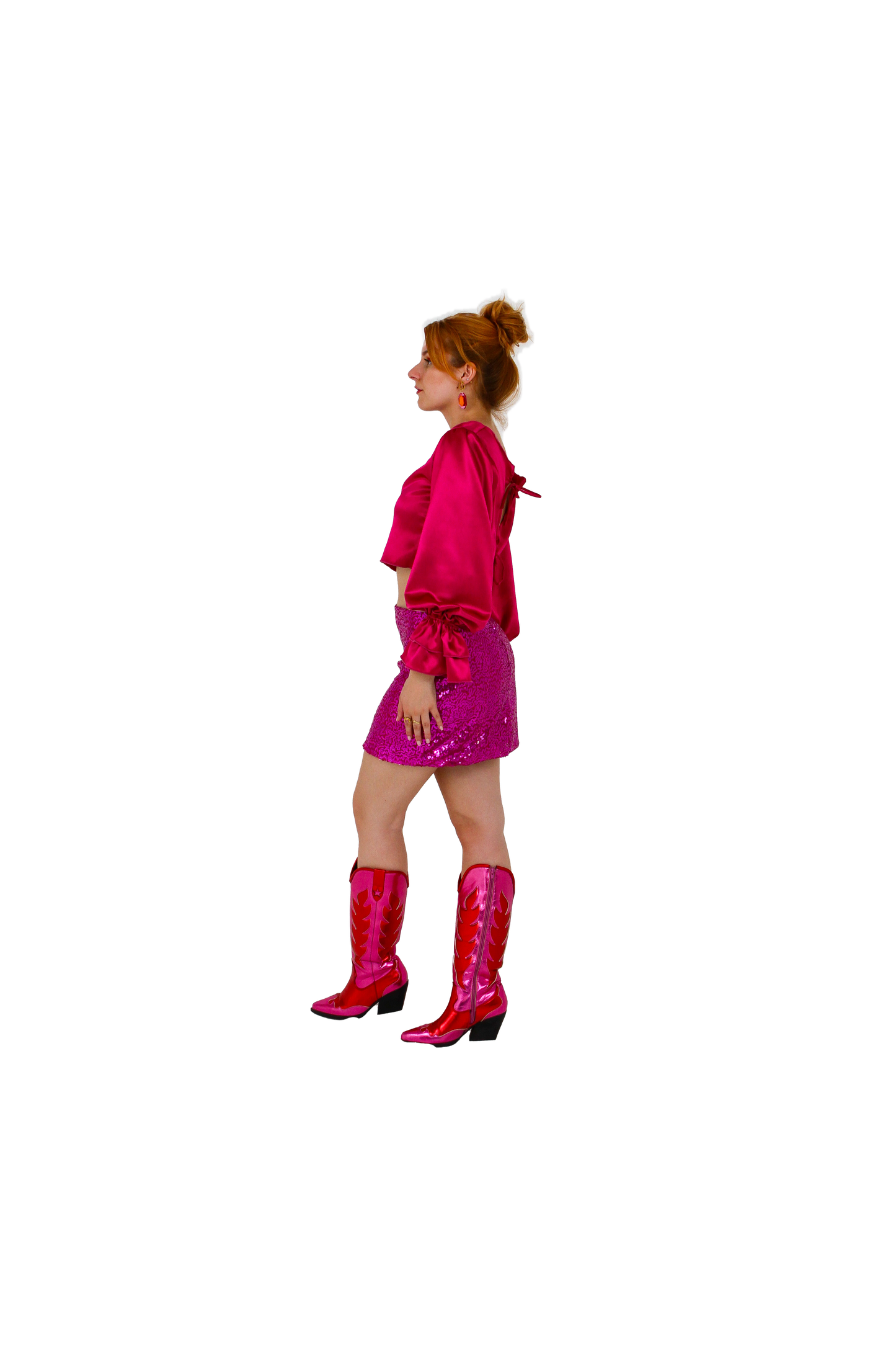 STAR skirt stretch pink