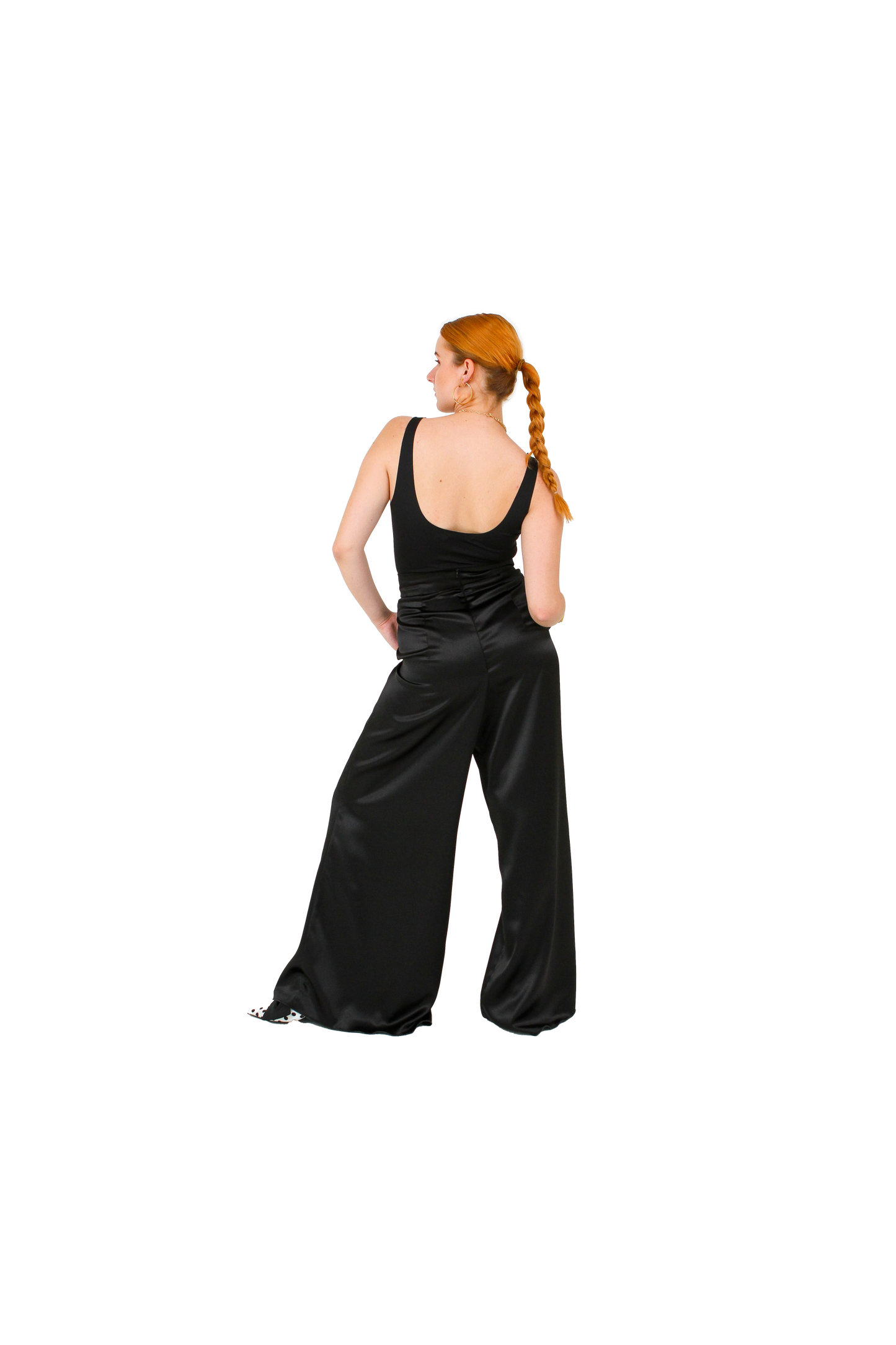 CLASSIC pants satin black
