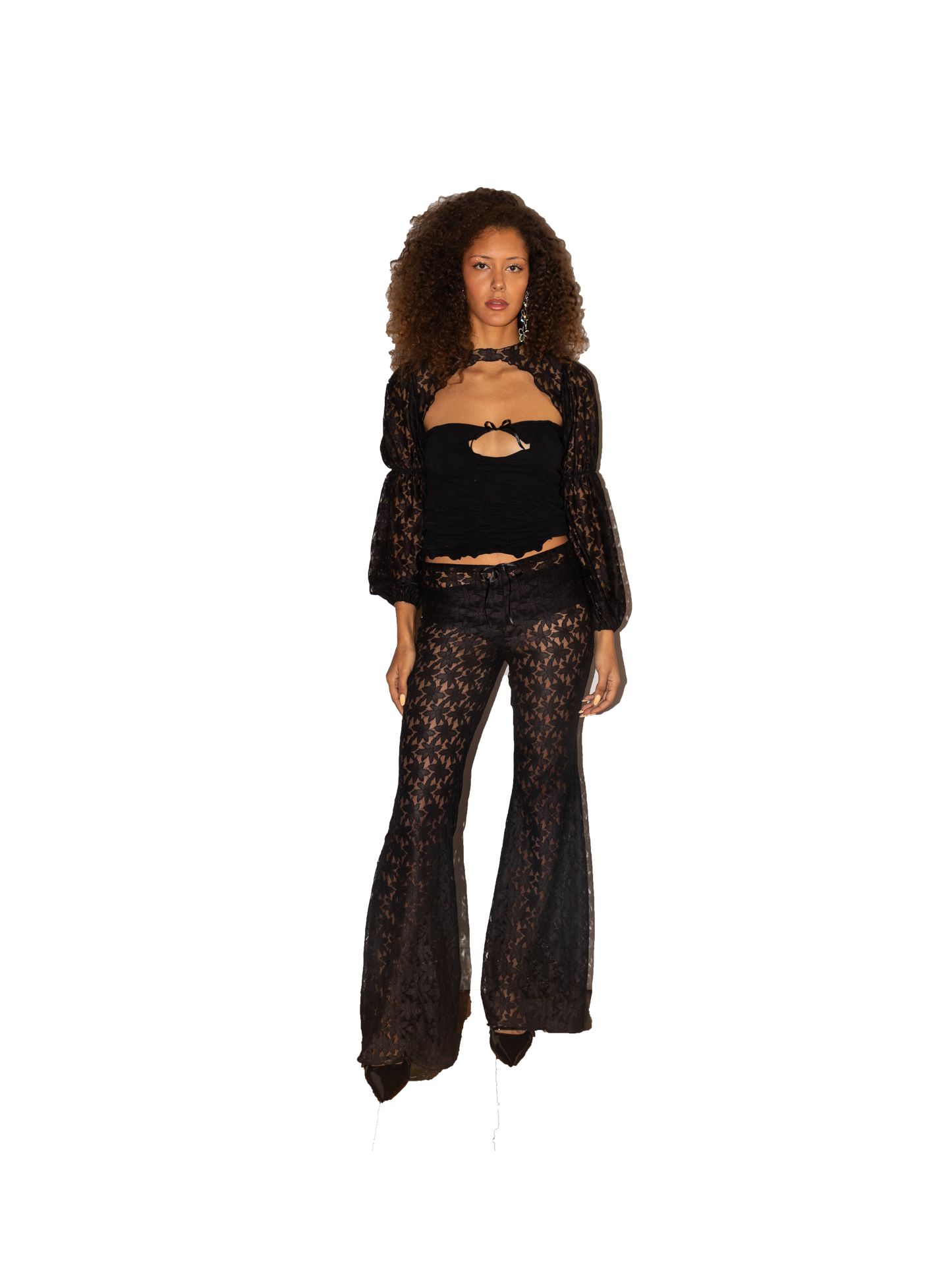 POPPING THE NIGHT flared pants