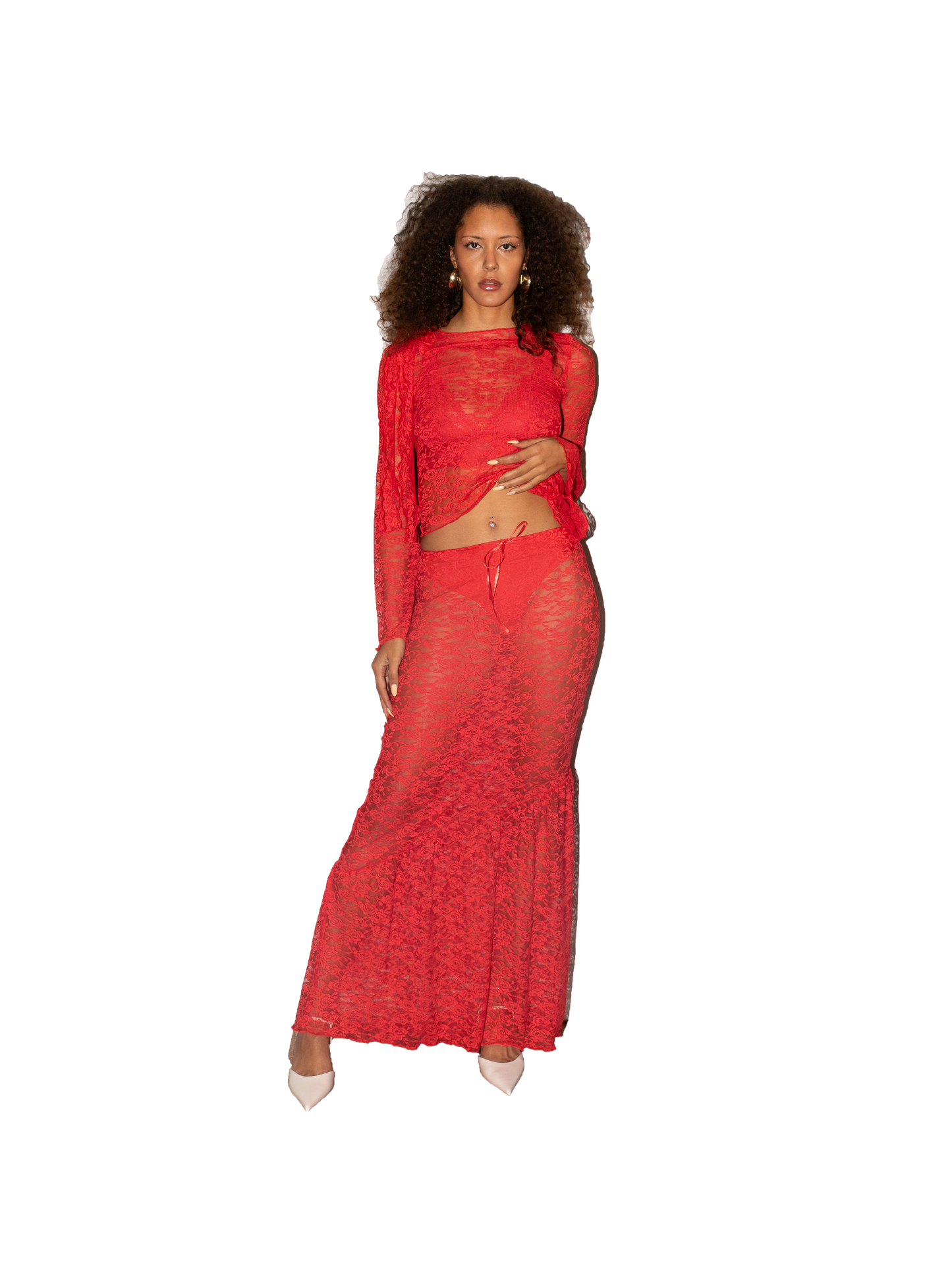 LACE PRESENT skirt