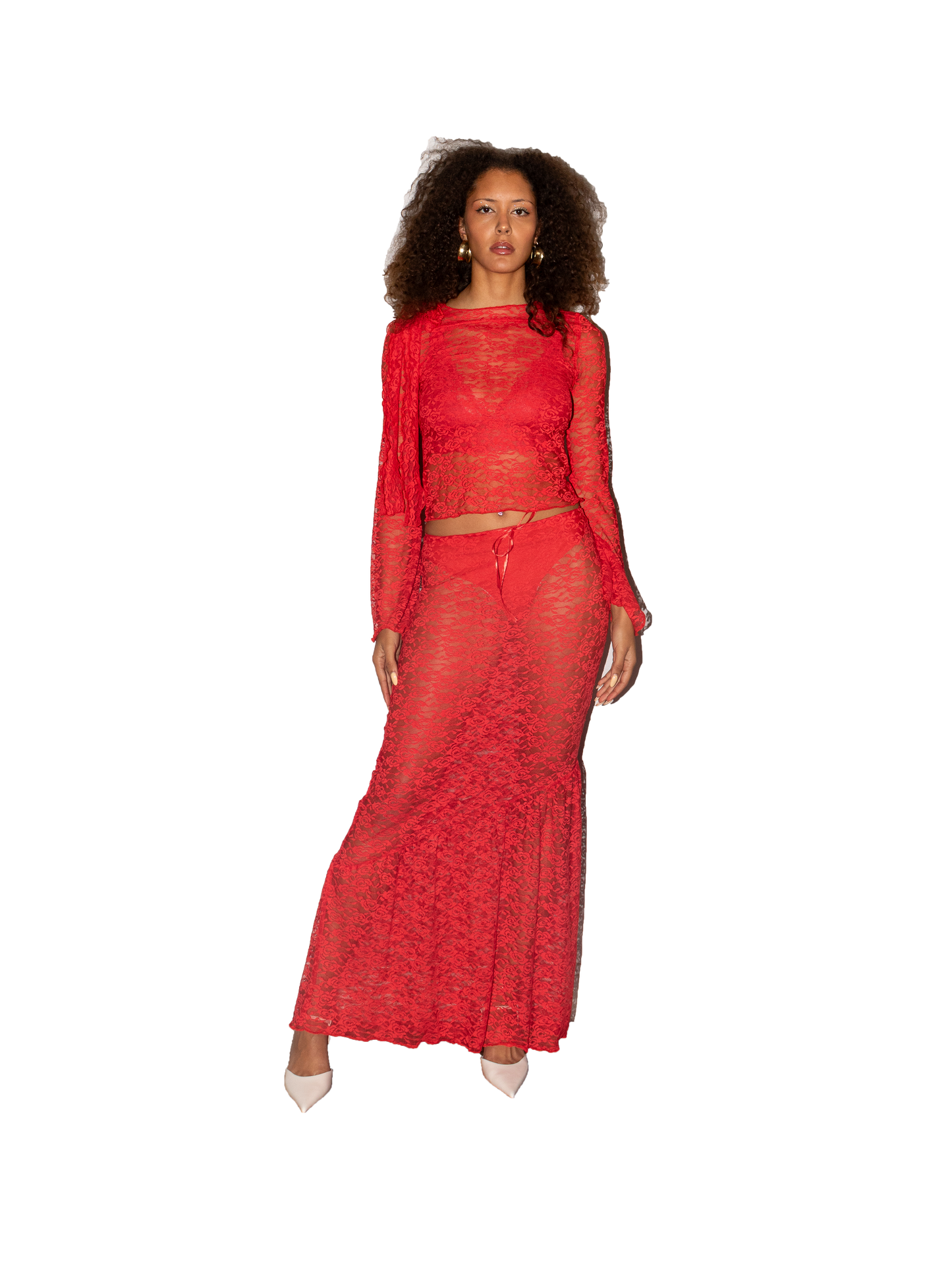 LACE PRESENT top