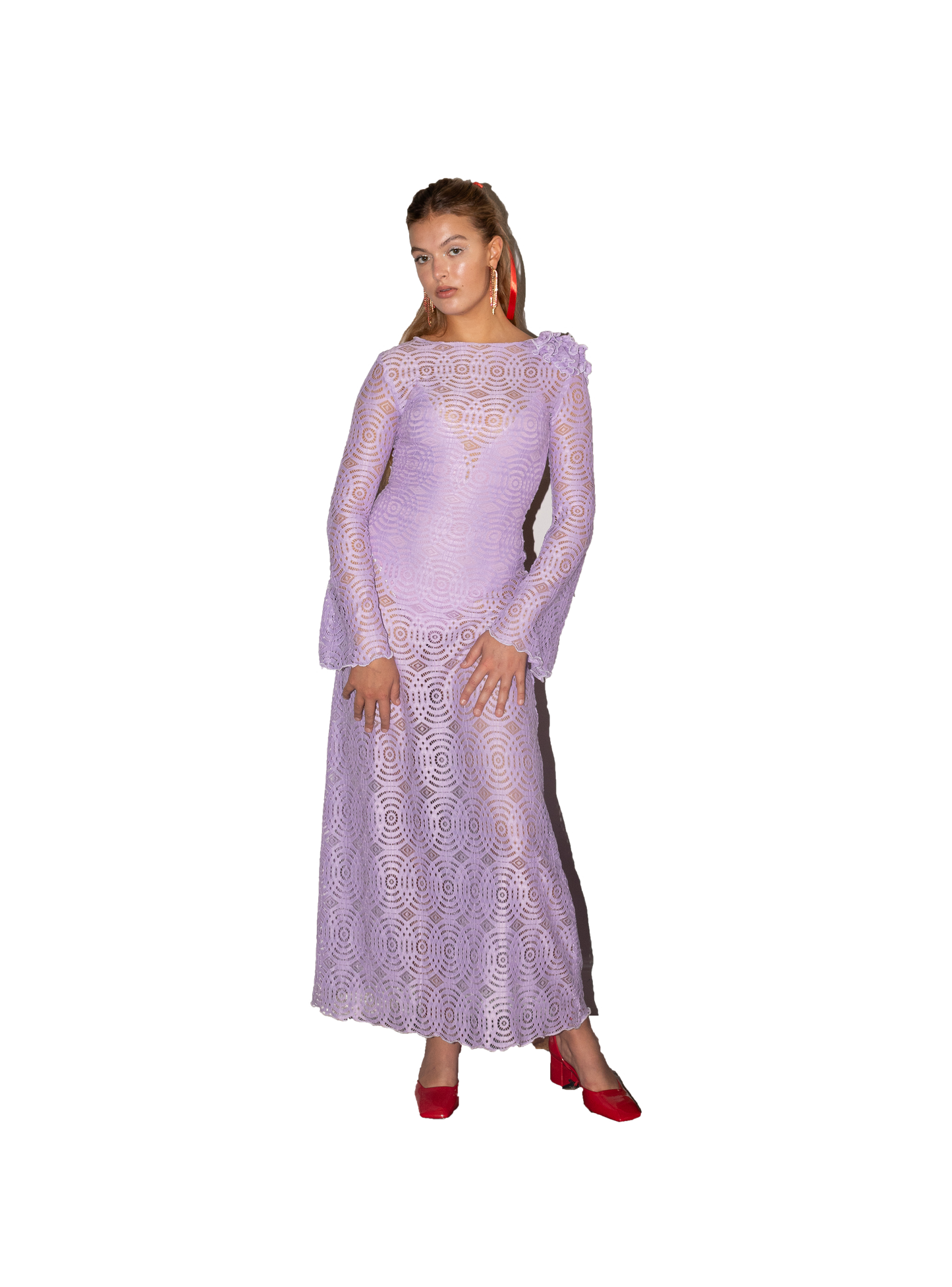 LACE DANCING dress lilac