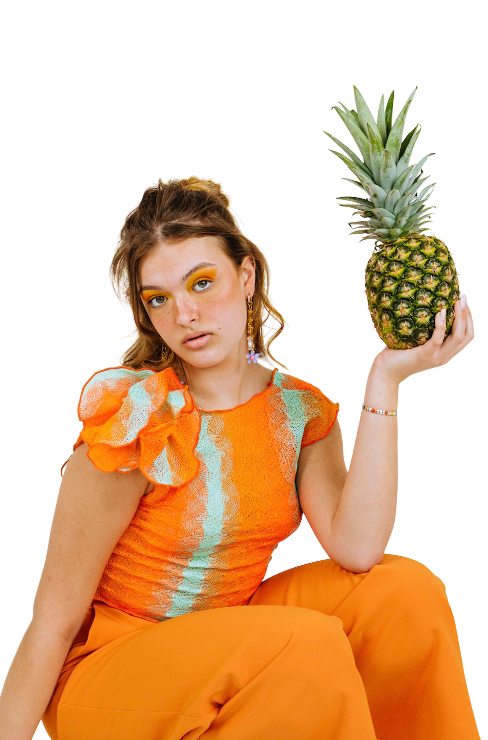 STARFRUIT FLOWER top orange
