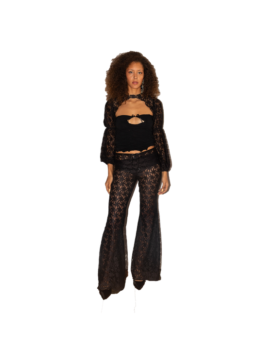 POPPING THE NIGHT flared pants