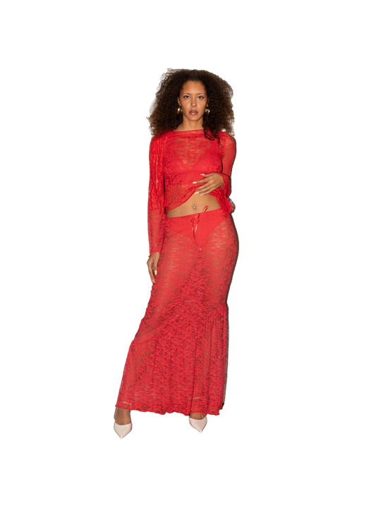 LACE PRESENT skirt
