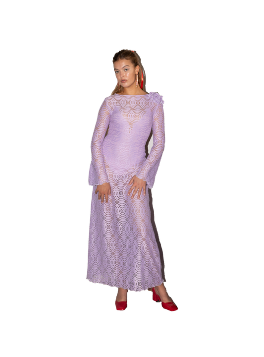 LACE DANCING dress lilac